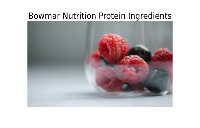 bowmar nutrition protein ingredients