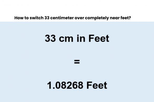 33 cm to feet