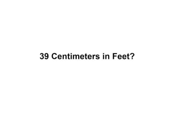 Convert 39 Cm To Feet
