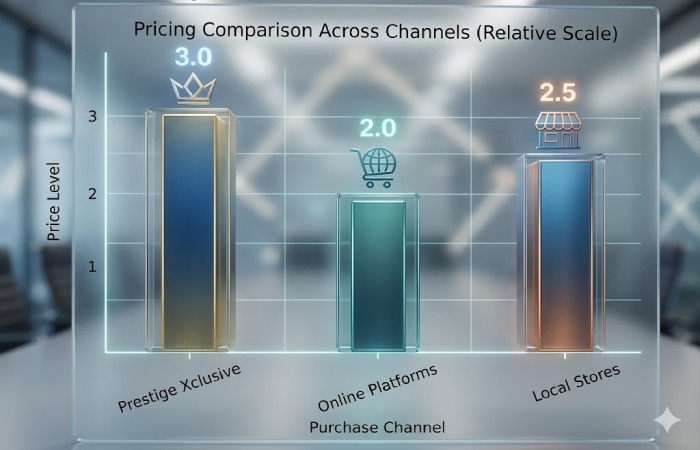 pricing comparison across channels