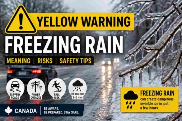 yellow warning - freezing rain canada
