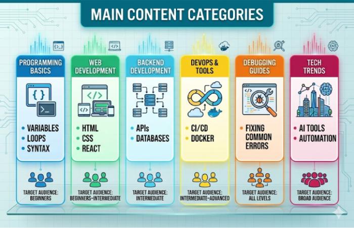 main content categories
